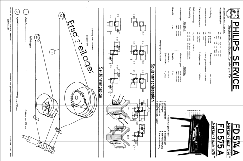 Merkur Tisch 574 FD574A; Philips Radios - (ID = 255212) Radio