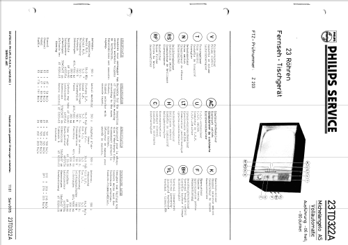 Michelangelo AS Vollautomatic 23TD322A /00 /06; Philips Radios - (ID = 2459747) Television