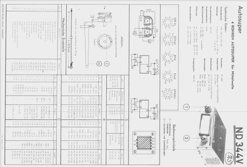 ND344V; Philips Radios - (ID = 533037) Car Radio