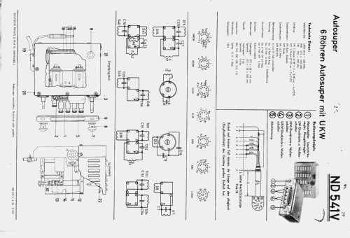 ND541V/01; Philips Radios - (ID = 533025) Car Radio