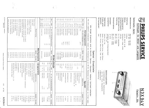 Paladin 394 N3X94V /22; Philips Radios - (ID = 1452861) Car Radio