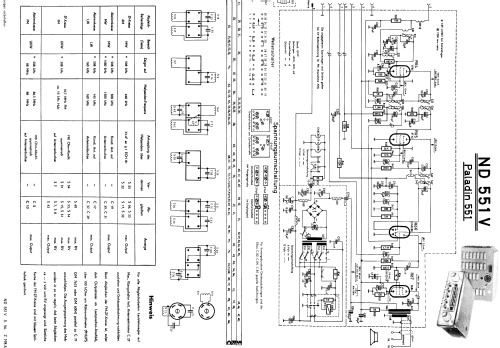 Paladin 551 ND551V; Philips Radios - (ID = 532020) Car Radio