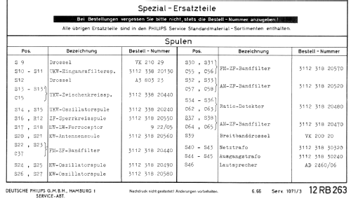 Philetta 12RB263; Philips Radios - (ID = 331392) Radio