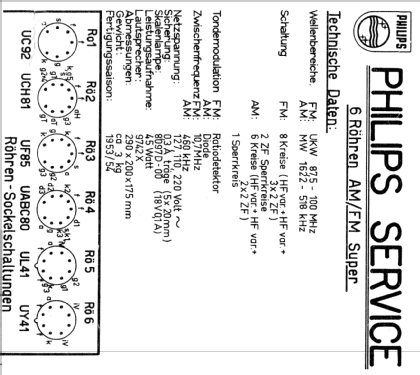 Philetta 54 V BD234U; Philips Radios - (ID = 1063510) Radio