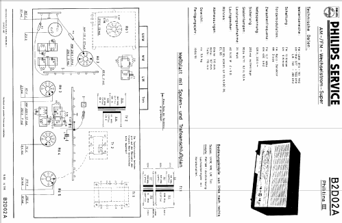 Philitina III B2D02A; Philips Radios - (ID = 387801) Radio