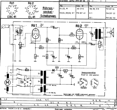 Phono-Chassis AG2116; Philips Radios - (ID = 254520) R-Player