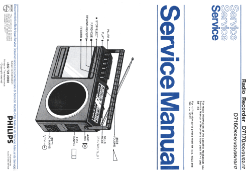 Radio Recorder D7160 /02; Philips Radios - (ID = 2379552) Radio
