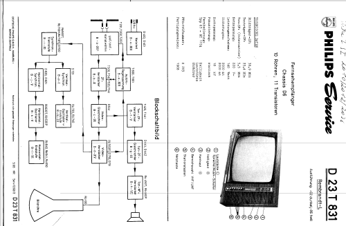 Rembrandt-L D23T831; Philips Radios - (ID = 245059) Television