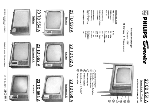 Rembrandt SL 23TD562A /00 /06 Ch= D5F; Philips Radios - (ID = 1871337) Television