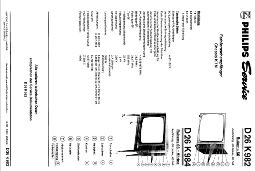 Rubens 66 - D26K982 Ch= K7N; Philips Radios - (ID = 249259) Television