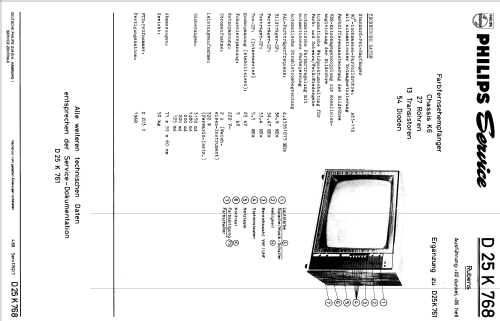 Rubens D25K768 Ch= K6; Philips Radios - (ID = 247325) Television