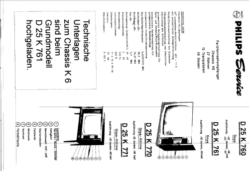 Rubens D25K768 Ch= K6; Philips Radios - (ID = 250403) Television