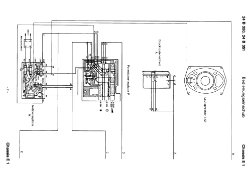 S/W Fernsehempfänger Chassis Ch= E1; Philips Radios - (ID = 1863852) Televisore