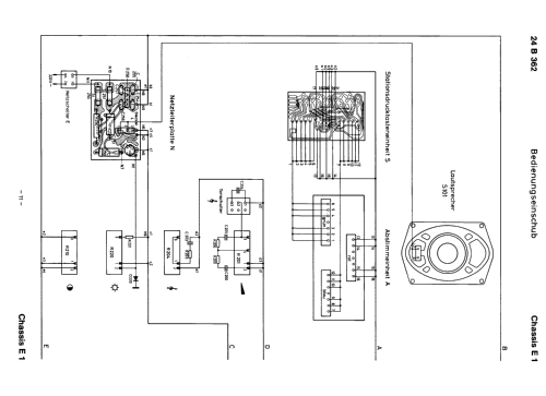 S/W Fernsehempfänger Chassis Ch= E1; Philips Radios - (ID = 1863856) Televisore