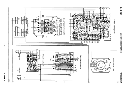 S/W Fernsehempfänger Chassis Ch= E1; Philips Radios - (ID = 1863862) Television