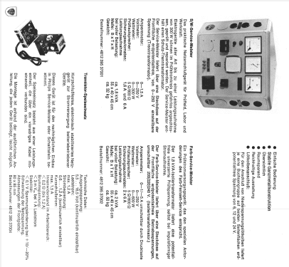 S/W-Service-Meister Modell 1975/76; Philips Radios - (ID = 712287) Equipment