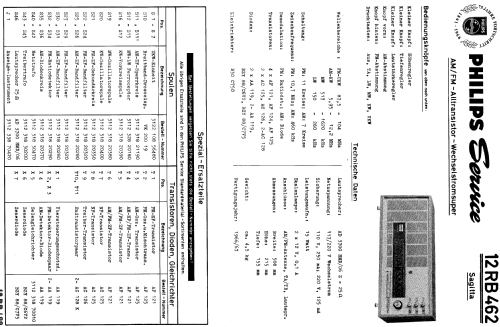 Sagitta 12RB462; Philips Radios - (ID = 101218) Radio