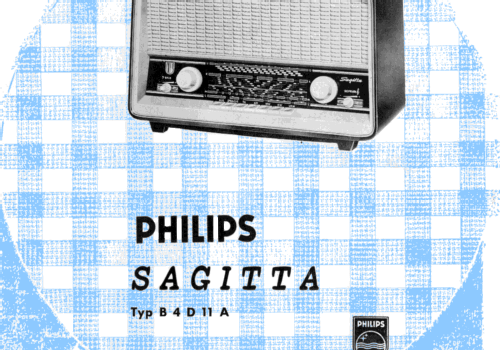 Sagitta 411 B4D11A; Philips Radios - (ID = 2372088) Radio