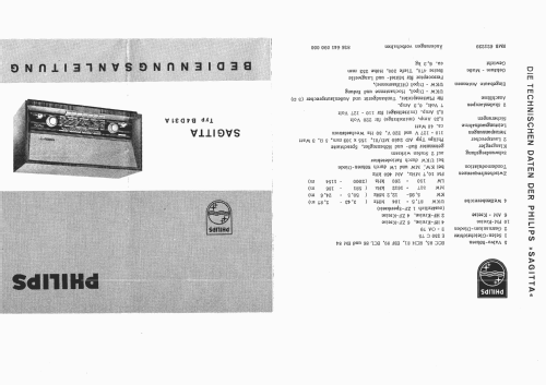 Sagitta 431 B4D31A; Philips Radios - (ID = 278768) Radio
