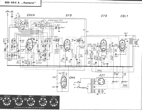 Saturn BD494A; Philips Radios - (ID = 983014) Radio