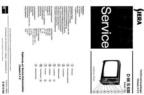 Siera - D66S630 D 66 S 630 Ch=K8D; Philips Radios - (ID = 249847) Television