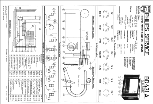 Sirius 431 BD431A; Philips Radios - (ID = 854720) Radio