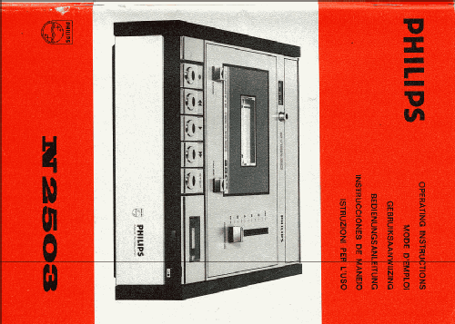 Stereo-Cassetten-Recorder N2503/22; Philips Radios - (ID = 1766947) Ton-Bild
