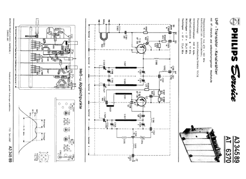 UHF Kanalwähler - UHF Channel Selector A3 345 89 - AT 6379; Philips Radios - (ID = 1899114) mod-past25