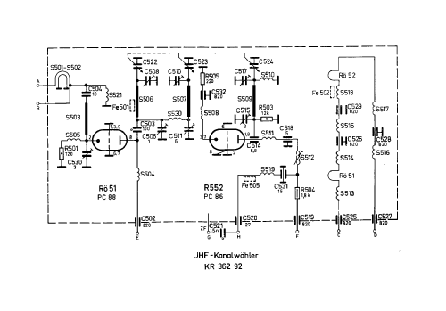 UHF Kanalwähler - UHF Channel Selector KR 362 92; Philips Radios - (ID = 2649180) mod-past25