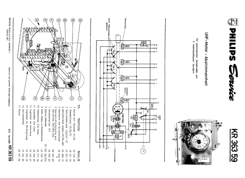 UHF-Motor-Abstimmeinheit KR 363 59; Philips Radios - (ID = 1899103) Misc