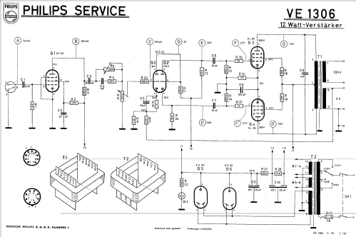 VE1306/02; Philips Radios - (ID = 1436347) Ampl/Mixer