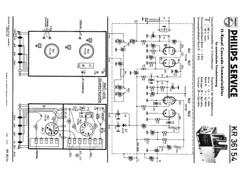 VHF Kanalwähler - VHF Channel Selector KR 361 54; Philips Radios - (ID = 1871540) mod-past25