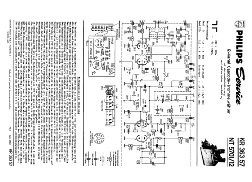 VHF Kanalwähler - VHF Channel Selector KR 363 57 - NT 5701/12; Philips Radios - (ID = 1899112) mod-past25