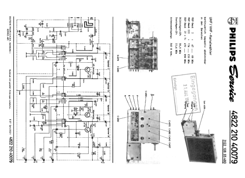 VHF/UHF Kanalwähler 4822 210 40079 ; Philips Radios - (ID = 1867856) mod-past25