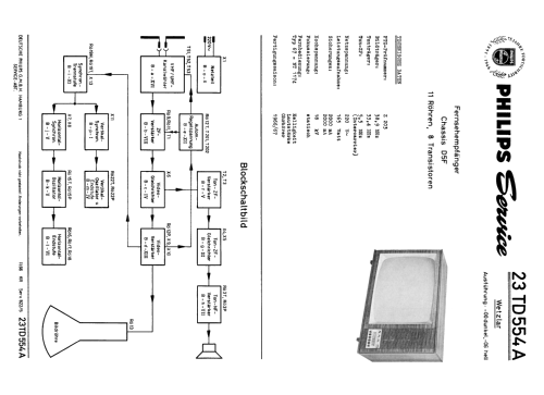 Wetzlar 23TD554A /00 /06 Ch= D5F; Philips Radios - (ID = 1870879) Television