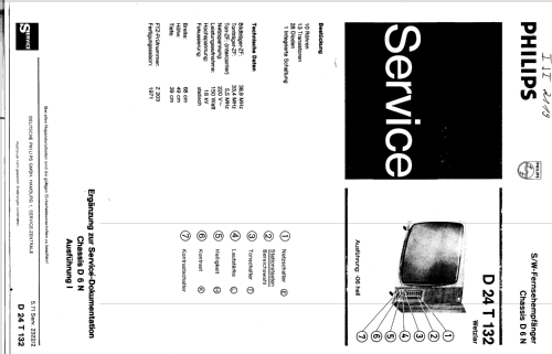 Wetzlar D24T132 D 24 T 132 Ch=D6N; Philips Radios - (ID = 243544) Television