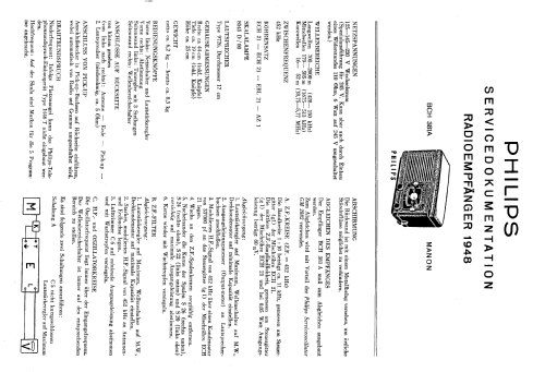 BCH381A; Philips - Schweiz (ID = 2248560) Radio