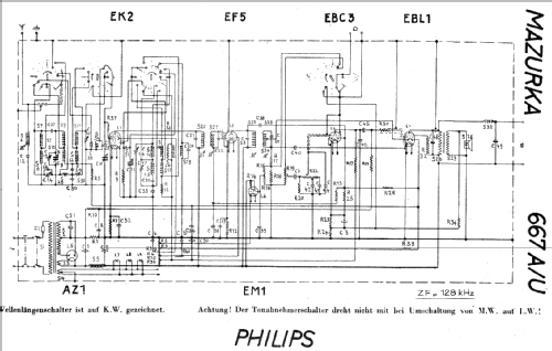 Mazurka 667U; Philips - Schweiz (ID = 19260) Radio