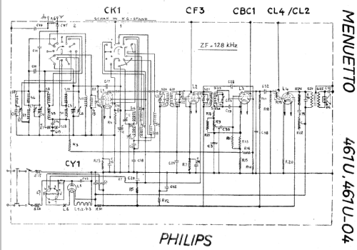 Menuetto 461U -04; Philips - Schweiz (ID = 19188) Radio