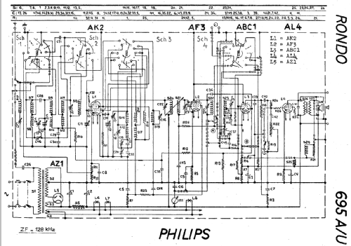 Rondo 695A; Philips - Schweiz (ID = 19262) Radio