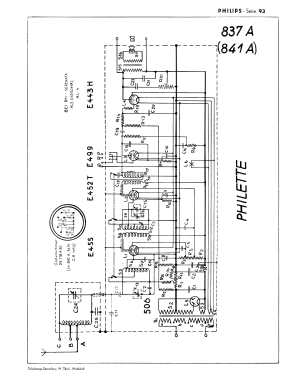 Super Inductance 841A; Philips - Schweiz (ID = 3033868) Radio