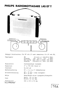 Allround L4S07T Ch= T6A; Philips, Svenska AB, (ID = 2887251) Radio