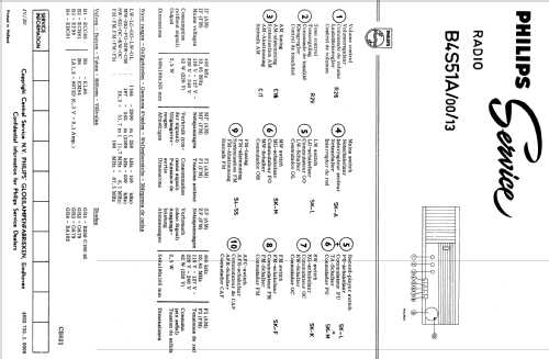 B4S51A /00 /13; Philips, Svenska AB, (ID = 1932006) Radio