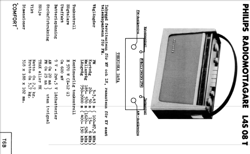 L4S08T Ch= T6B; Philips, Svenska AB, (ID = 1682385) Radio