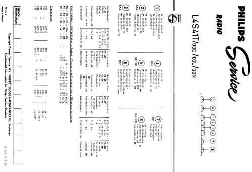 L4S41T /00C /00L /00R; Philips, Svenska AB, (ID = 1683754) Radio