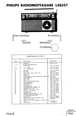 L4S52T Ch= T15A; Philips, Svenska AB, (ID = 2890489) Radio