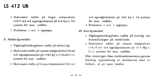 LS412UB; Philips, Svenska AB, (ID = 1744001) Radio