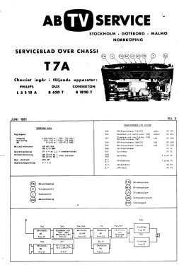 Trofe' L3S15T Ch= T7A; Philips, Svenska AB, (ID = 2889521) Radio