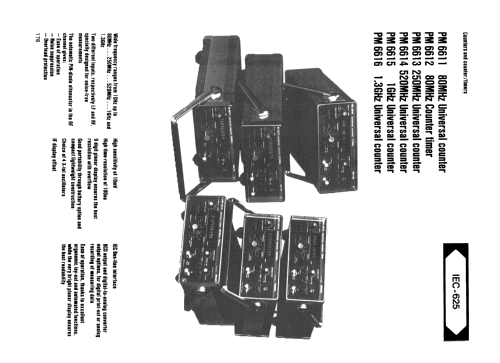 Universal Counter PM-6615; Philips, Svenska AB, (ID = 1331206) Equipment