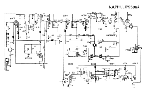 Television Set 588 A; Phillips 66, (ID = 2915670) Television